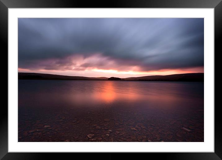  Malham Tarn at Sunset Framed Mounted Print by Andrew Holland