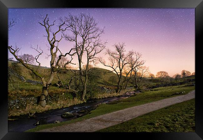  Malham at Night Framed Print by Andrew Holland