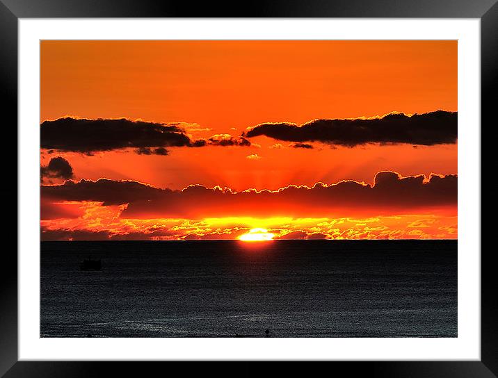  Hawaiian Sunset Framed Mounted Print by Ken Patterson