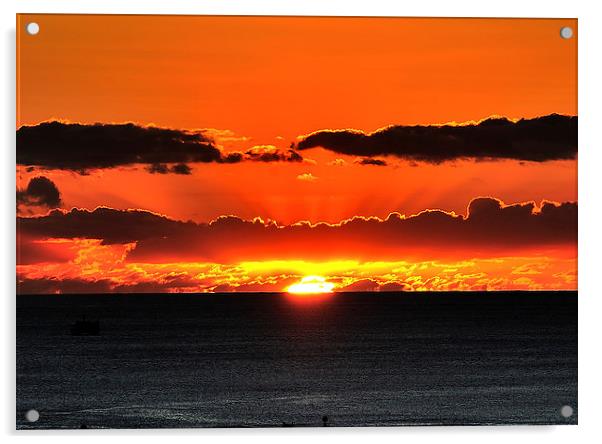 Hawaiian Sunset Acrylic by Ken Patterson