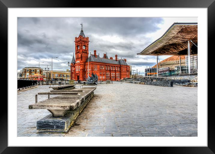 Cardiff Bay Pierhead Building Framed Mounted Print by Steve Purnell