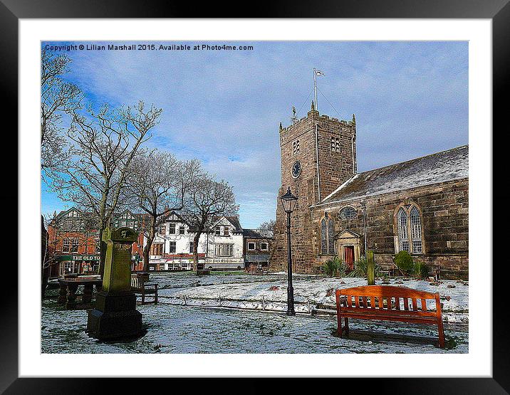 St Chads Church Framed Mounted Print by Lilian Marshall