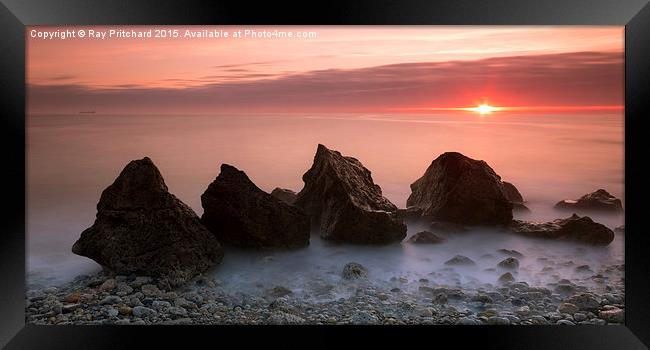 Sunrise at Graham Sands Framed Print by Ray Pritchard