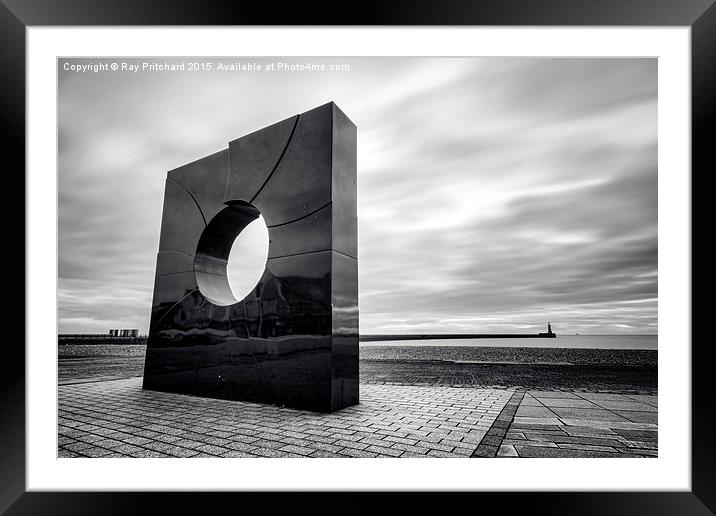  Monolith at Roker Framed Mounted Print by Ray Pritchard