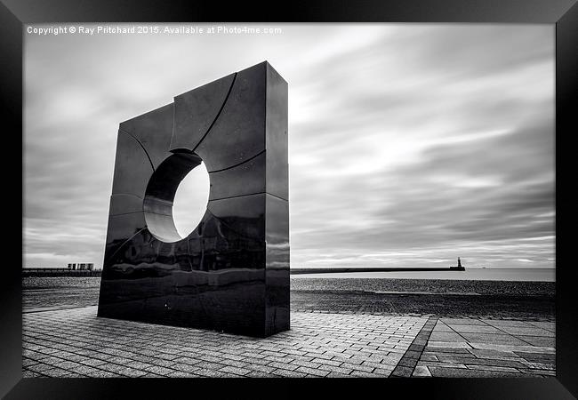  Monolith at Roker Framed Print by Ray Pritchard