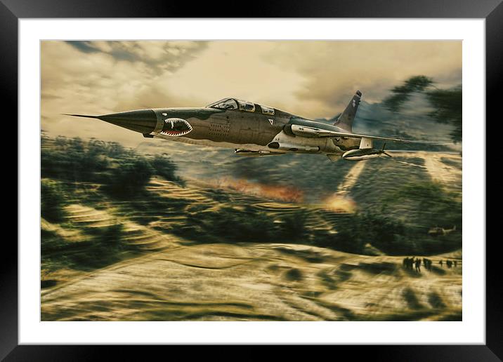  Thunderchief rescue Framed Mounted Print by Peter Scheelen