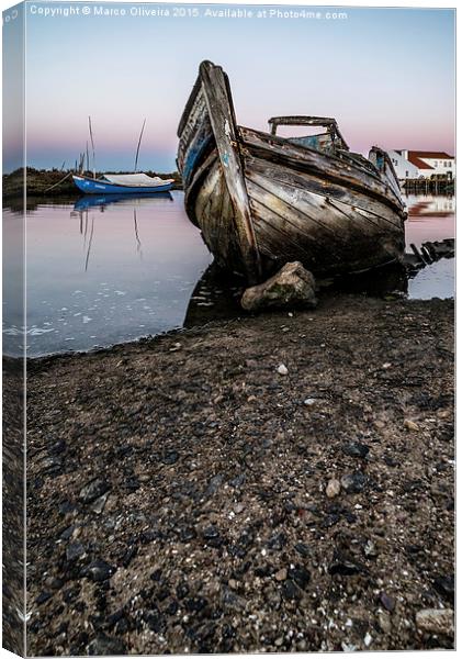 Abandoned Fishing Boat III Canvas Print by Marco Oliveira