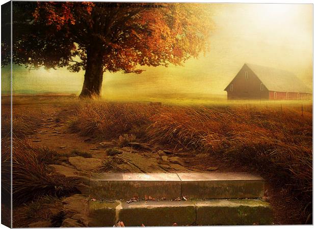  the little  red barn  Canvas Print by Heaven's Gift xxx68
