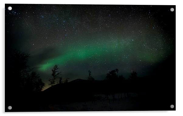   Northern Lights and Starlight Acrylic by Nigel Jones