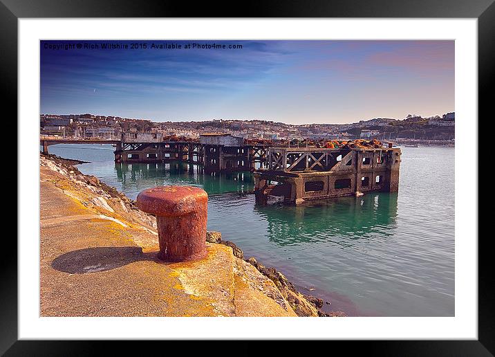 Derelict Dock Brixham Harbour Framed Mounted Print by Rich Wiltshire