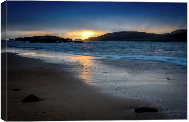  Ireland Cruit Island, Kincasslagh Donegal Sunset Canvas Print by Chris Curry