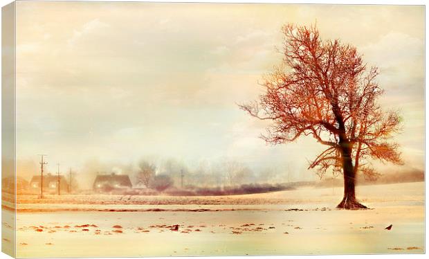  Lone Tree Canvas Print by Louise Godwin
