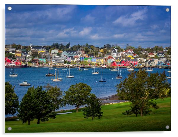 Lunenburg Harbour, Nova Scotia, Canada Acrylic by Mark Llewellyn