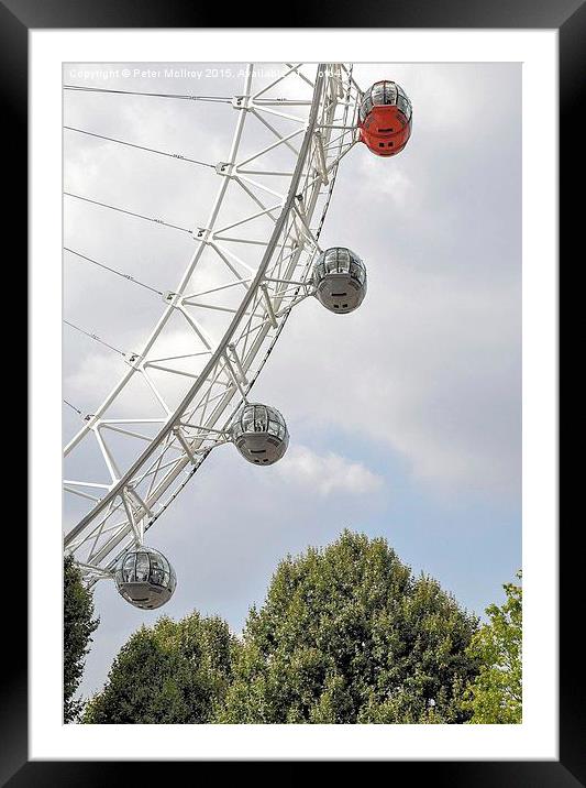  The London Eye Framed Mounted Print by Peter McIlroy