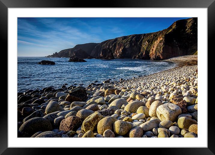  Bloody Foreland Rocks, Donegal Ireland Framed Mounted Print by Chris Curry