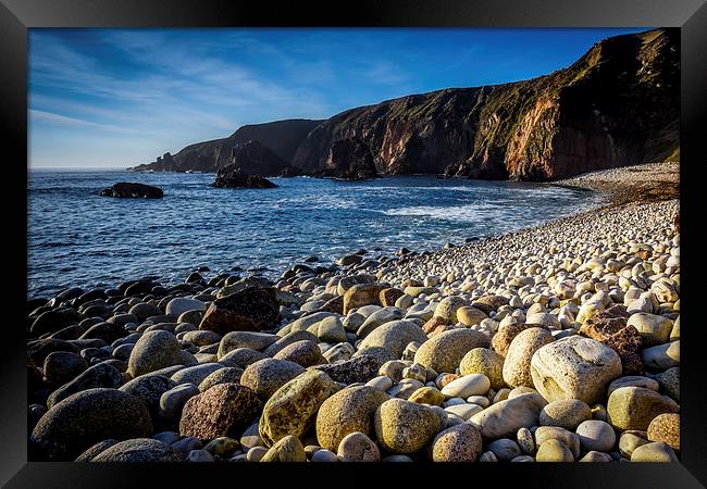  Bloody Foreland Rocks, Donegal Ireland Framed Print by Chris Curry
