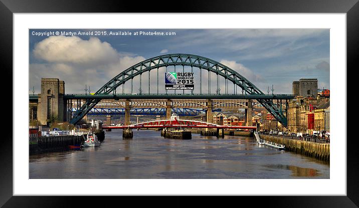 Tyne Bridge Framed Mounted Print by Martyn Arnold