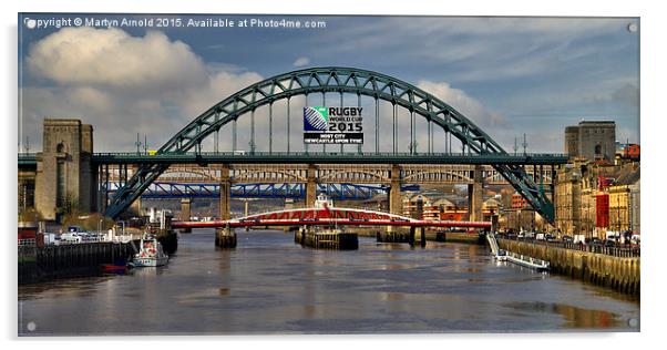 Tyne Bridge Acrylic by Martyn Arnold