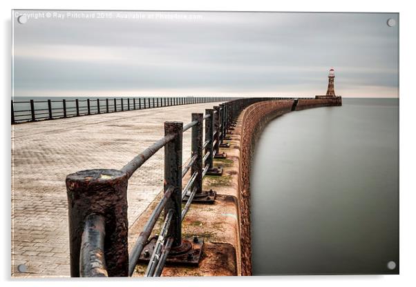  Roker Pier Acrylic by Ray Pritchard