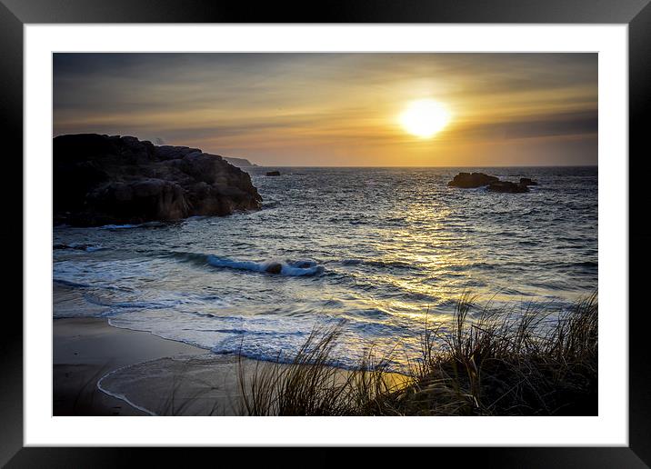  Cruit Island Donegal Ireland Sunset  Framed Mounted Print by Chris Curry