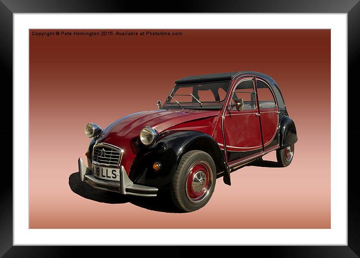  Iconic car Framed Mounted Print by Pete Hemington