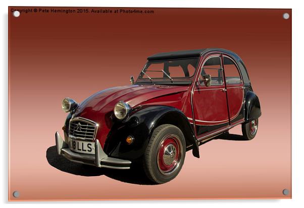 Iconic car Acrylic by Pete Hemington