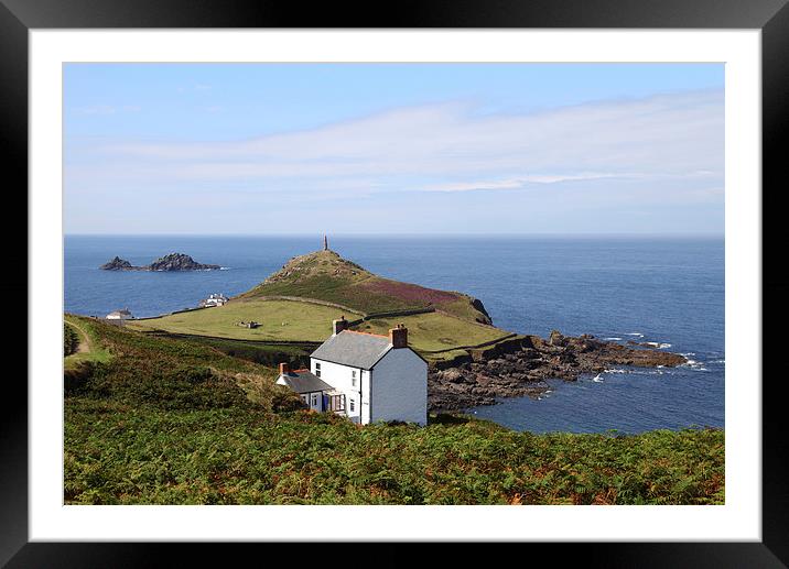  Cape Cornwall Framed Mounted Print by Brian Pierce