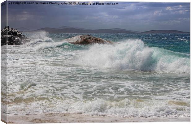  Breaking Waves Canvas Print by Colin Williams Photography