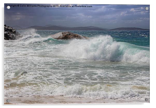  Breaking Waves Acrylic by Colin Williams Photography