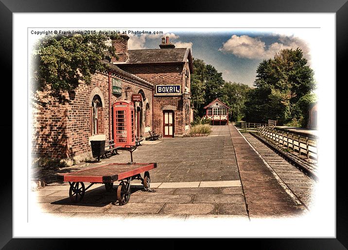  Hadlow Road Station – Grunged effect Framed Mounted Print by Frank Irwin