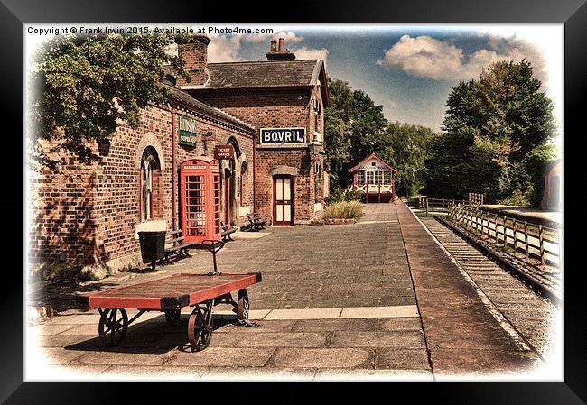  Hadlow Road Station – Grunged effect Framed Print by Frank Irwin