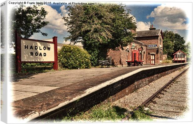  Hadlow Road Station – Grunged effect Canvas Print by Frank Irwin