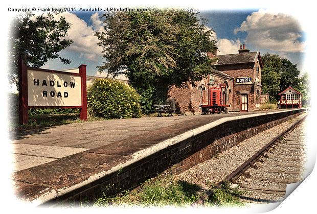  Hadlow Road Station – Grunged effect Print by Frank Irwin