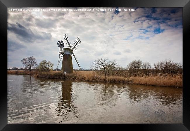  How Hill Windmill Framed Print by Graham Custance