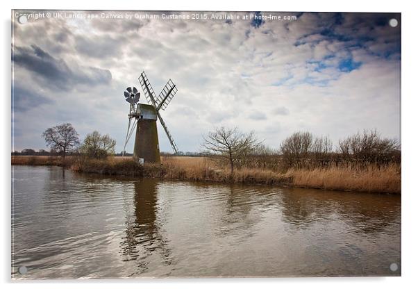  How Hill Windmill Acrylic by Graham Custance