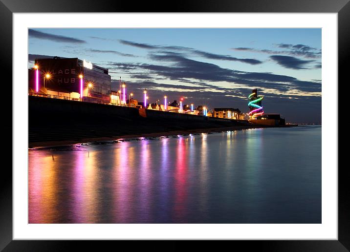 Redcar Seafront Framed Mounted Print by Kerri Dowling