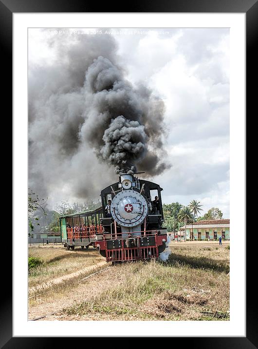  Steam Train in the Caribbean Framed Mounted Print by Philip Pound