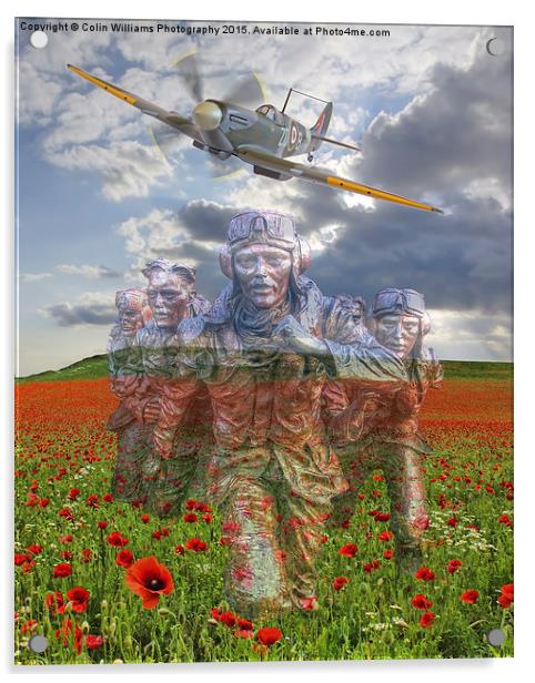  We Remember The "Few" 75 Years Ago Acrylic by Colin Williams Photography