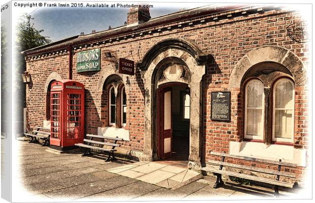 Hadlow Road Station – Grunged effect Canvas Print by Frank Irwin
