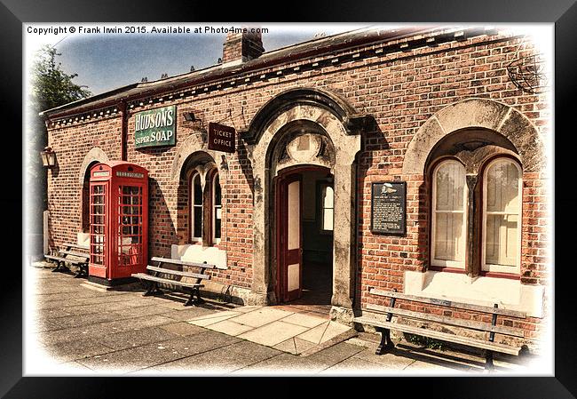 Hadlow Road Station – Grunged effect Framed Print by Frank Irwin