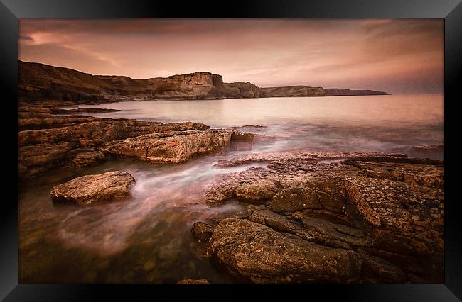  Fall Bay Gower Framed Print by Leighton Collins