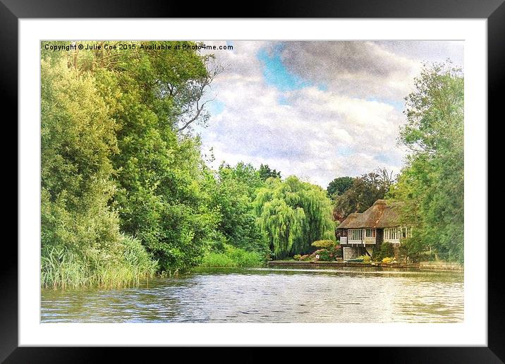 House By The River 2 Framed Mounted Print by Julie Coe
