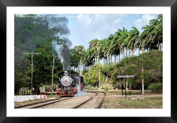  Steam Engine in the Caribbean  Framed Mounted Print by Philip Pound