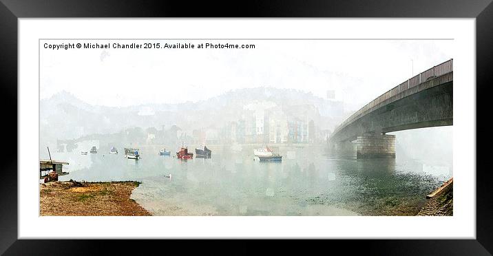  Shoreham on a calm and misty day ... Framed Mounted Print by Michael Chandler