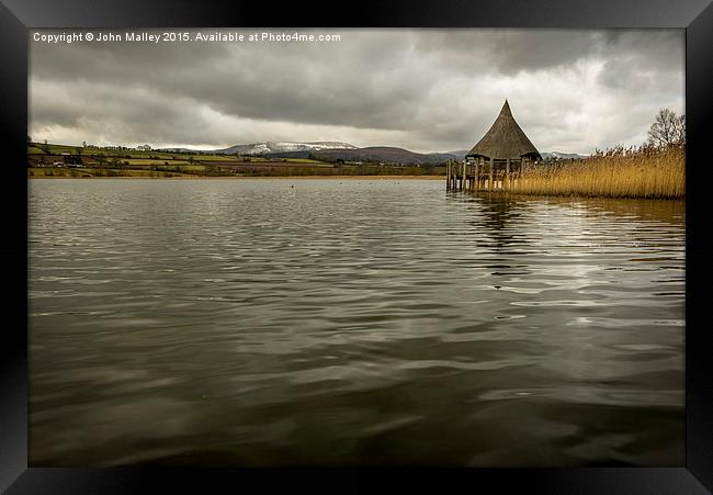  A Wellsh Crannog Framed Print by John Malley