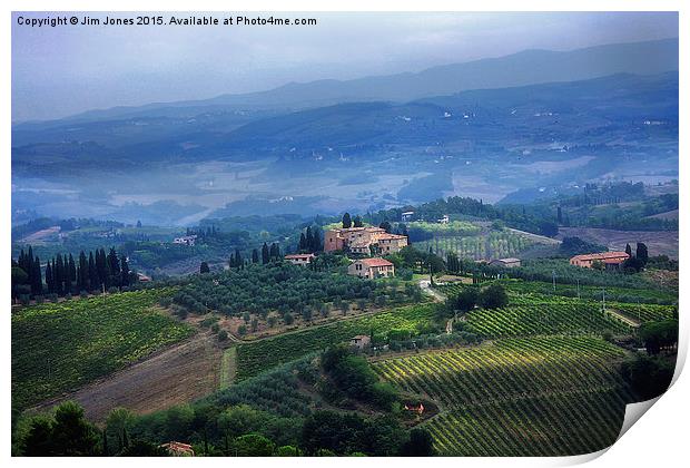  Tuscan Landscape Print by Jim Jones