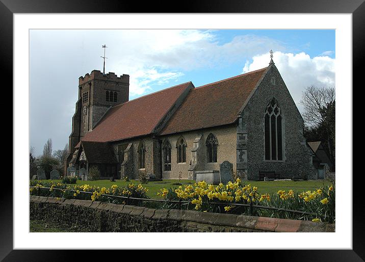 ALL SAINTS CHURCH,CHELMSFORD,ESSEX Framed Mounted Print by Ray Bacon LRPS CPAGB