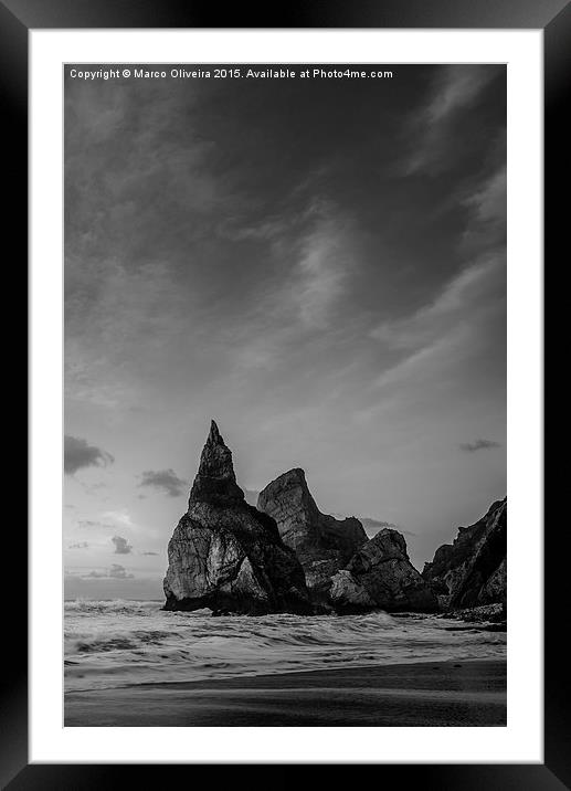 Bear's Beach VII Framed Mounted Print by Marco Oliveira