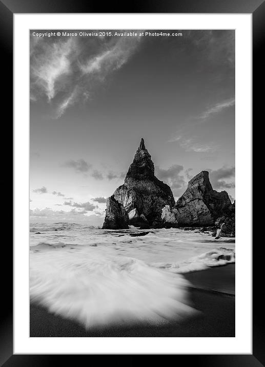 Bear's Beach VIII Framed Mounted Print by Marco Oliveira