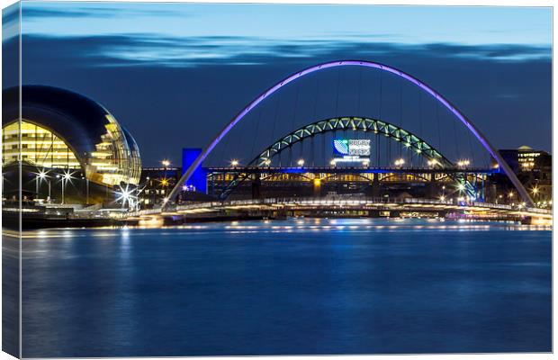  Newcastle Quayside Canvas Print by Northeast Images